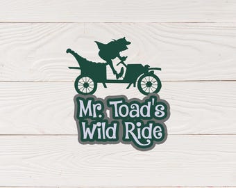 SVG File | Mr Toad's Wild Ride svg | Scrapbook Title svg | Die Cut File | Digital Cutting File for Scrapbook Page png | DIGITAL DOWNLOAD