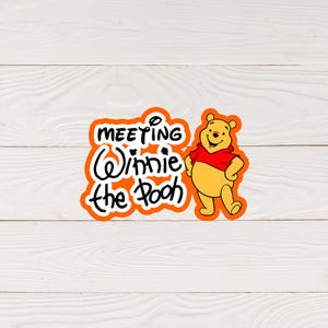 SVG File | Meet Pooh svg | Scrapbook Title svg | Cut File | Die Cut | Digital Cutting File for Scrapbook Page png | DIGITAL DOWNLOAD