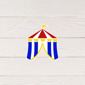 SVG-bestand | Circustent-svg | Circus-svg | Carnaval-svg | Gestanst bestand | Digitaal snijbestand voor plakboekpaginatitel png | DIGITALE DOWNLOAD