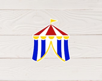 SVG File | Circus Tent svg | Circus svg | Carnival svg | Die Cut File | Digital Cutting File for Scrapbook Page Title png | DIGITAL DOWNLOAD