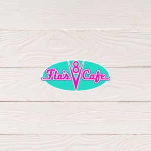 Fichier SVG | Flo's v8 Cafe svg | Titre de l'album svg | Couper le fichier | Découpe | Fichier de découpe numérique pour page de scrapbooking png | TÉLÉCHARGEMENT NUMÉRIQUE