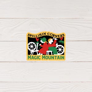SVG-bestand | Titel Six Flags Magic Mountain Spilikin Corners | Digitaal scrapbooken | Themapark | Afdrukbaar gesneden bestand | DIGITALE DOWNLOAD