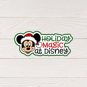 SVG File | Christmas Holiday Magic svg | Scrapbook Title svg | Die Cut File | Digital Cutting File for Scrapbook Page png | DIGITAL DOWNLOAD