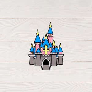 SVG File | Princess Castle svg | Scrapbook Title svg | Cut File | Die Cut | Digital Cutting File for Scrapbook Page png | DIGITAL DOWNLOAD