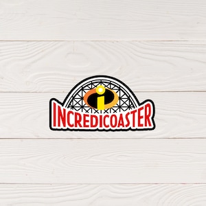 SVG File | Incredicoaster svg | Scrapbook Title svg | Cut File | Die Cut | Digital Cutting File for Scrapbook Page png | DIGITAL DOWNLOAD