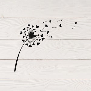 Dandelion svg Dandelion Clipart Dandelion Logo Just Breathe svg Dandelion png Flower svg Dandelion Cut File Inspirational svg image 1