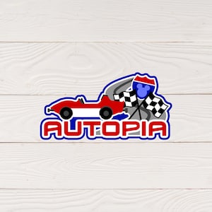 SVG File | Autopia svg | Scrapbook Title svg | Cut File | Die Cut | Digital Cutting File for Scrapbook Page png | DIGITAL DOWNLOAD