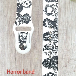 Halloween Scary movie, smartwatch 38,40,41,42,44,45mm, Samsung, Fitbit versa 2 , Fitbit versa 3. gift for dad, mike myers, spooky, horror