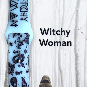 Witchy woman, spooky apple compatible band, Samsung, Fitbit versa 2 watchband, witch, Halloween, spooky