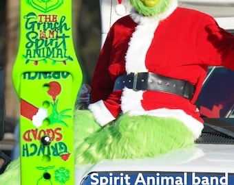 My spirit animal, apple compatible Watch band, engraved silicone watchband, Samsung engraved watch band, Fitbit versa 2, grinch inspired