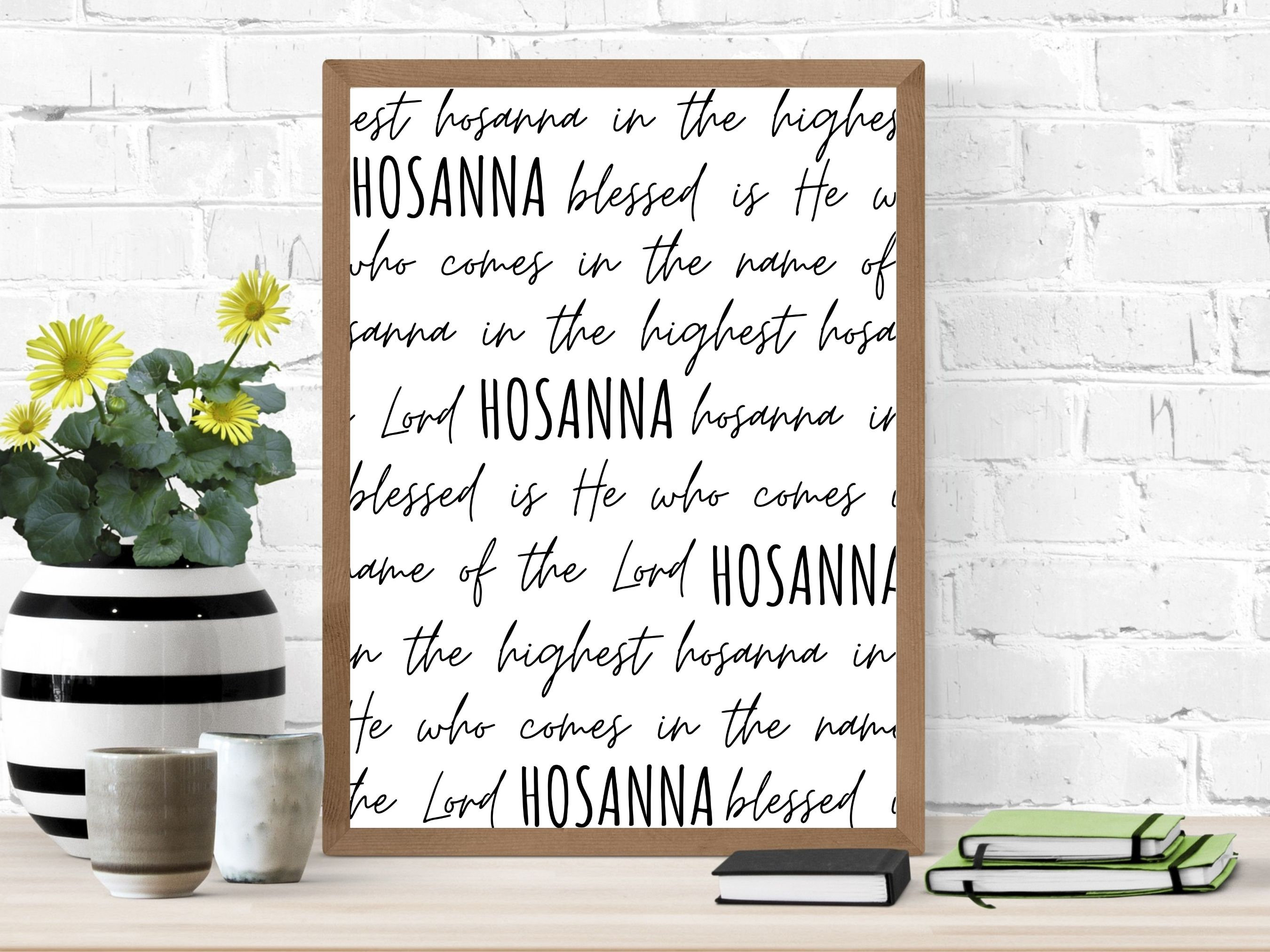Hosanna Printable, Easter Printable, Lent Printable, Palm Sunday ...