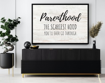Parenthood Quote, Funny Printable Poster, Humorous Gift, Printable Poster Quote, Home Decor, Printable Wall Art, Wall Art, Instant Download