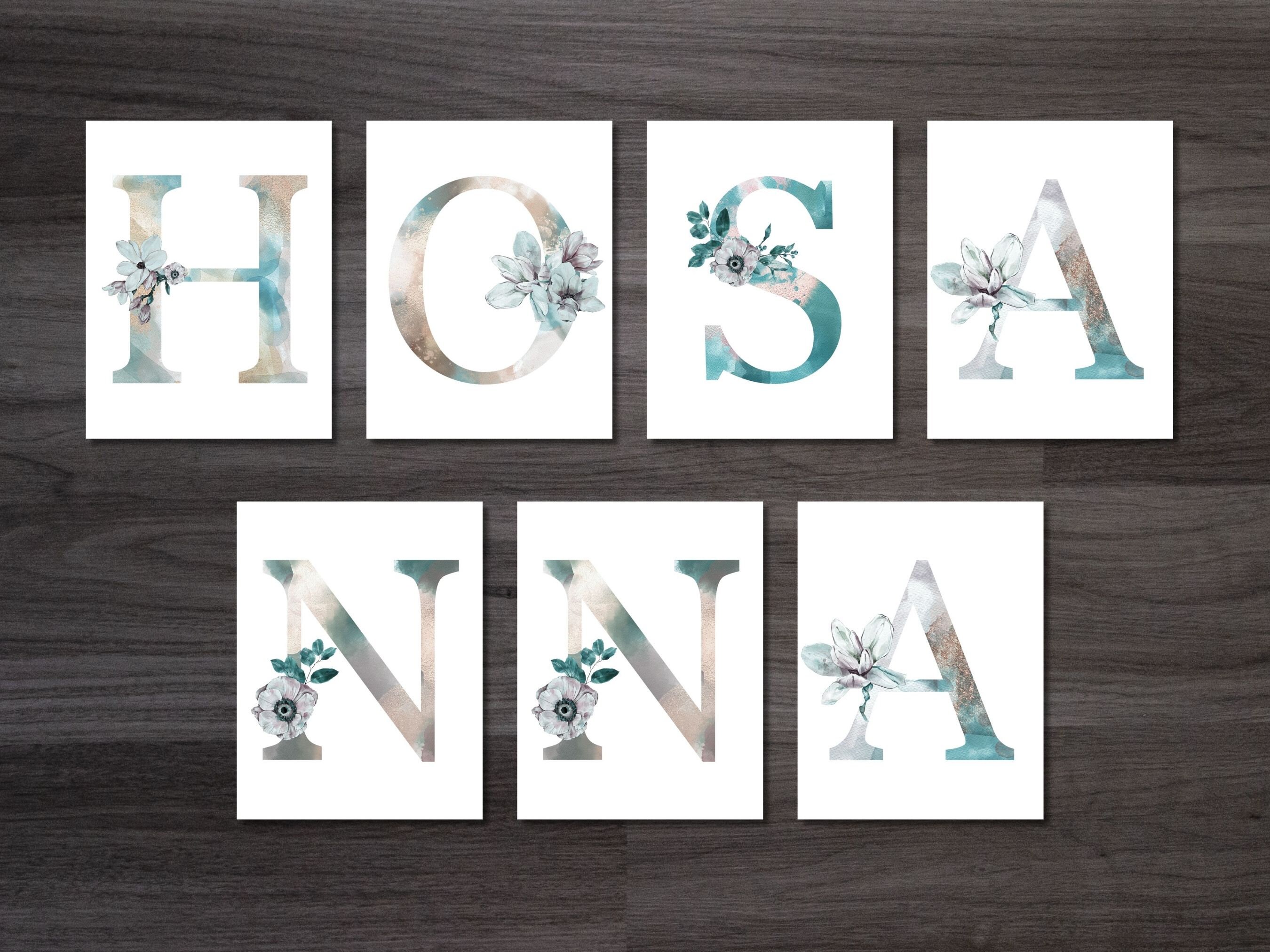Hosanna Printable Banner, Easter Printable, Lent Printable, Palm Sunday