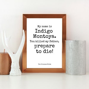 The Princess Bride Movie Quote, Movie Quote, Home Decor, Printable Wall Art, Instant Download