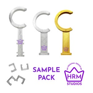 Sistema de seguridad y antivuelco para colgante de peluche de 17 cm / Dispositivo antirrobo para llaveros / Conjuntos de combinación de colores / Protector de clip para llavero Sample Pack