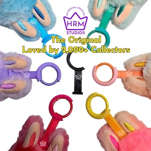 Sistema de seguridad y antivuelco para colgante de peluche de 17 cm / Dispositivo antirrobo para llaveros / Conjuntos de combinación de colores / Protector de clip para llavero imagen 1