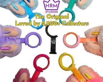 Sistema de seguridad y antivuelco para colgante de peluche de 17 cm / Dispositivo antirrobo para llaveros / Conjuntos de combinación de colores / Protector de clip para llavero