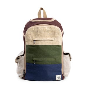 Hemp Backpack Bag - Eco Friendly Unisex Rustic Durable