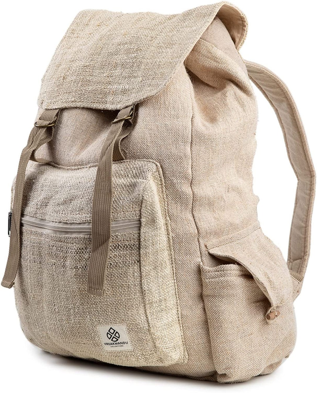 Large Hemp Backpack Eco Friendly Unisex Rustic Bag Durable by