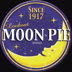 Moon Pie Since 1917 Refrigerator Magnet,3” Diameter Magnet With A Soft Matte Finish and Metal Construction.A Gift For Her.