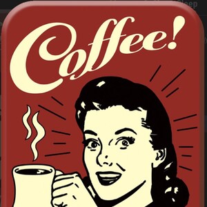 Coffee,You Can Sleep When You’re Dead on a 2.5x3.5 Refrigerator Magnet with a Soft Matte  Finish And Metal Construction.A Gift For Her.