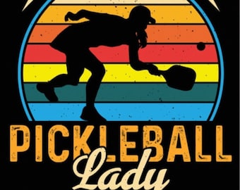 Verrückte Pickleball Lady Metall Kühlschrank-Magnet 50x70cm