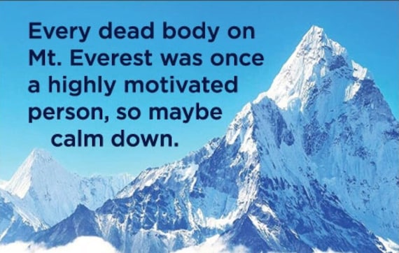 Everest Motivation Refrigerator Magnet Funny Quote Gift
