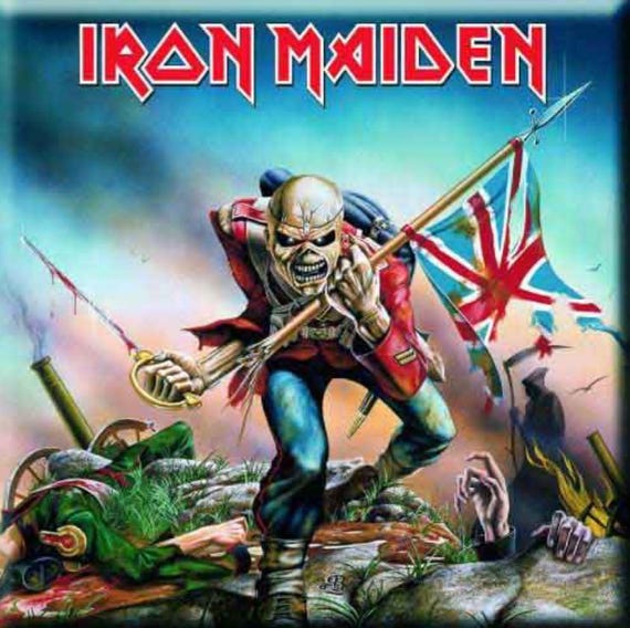 Iron Maiden Metal Magnet: Officially Licensed Fridge Decor (3”x3