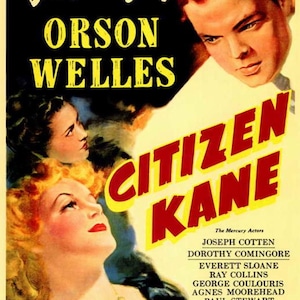 Citizen Kane on a 11”x17” Unframed Movie Poster.Printed on Heavy Card Stock.A Great Addition To Your Man Cave.