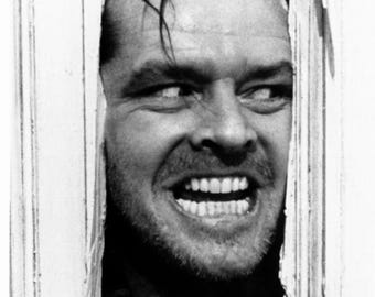 The Shining,Here’s Johnny Photo Unframed Black & White 8”x10”.A Gift For Fans Of The Shining.
