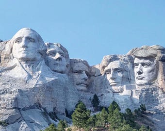 Mt. Trumpmore 2.5” x 3.5” Metal Refrigerator Magnet