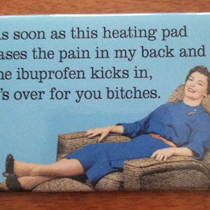 Its Over For You Bitches Now on a 2x3 Refrigerator Magnet with Glossy Finish and Metal Construction.A Gift for Him or Her. image 2