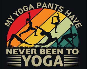 Yoga Pants Magnet: Funny Gift for Him or Her, 2.5" Square