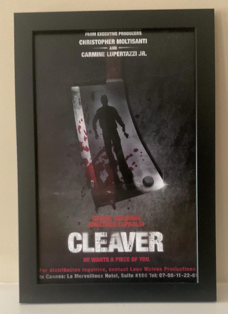 Framed Cleaver Poster: Man Cave Decor, 11