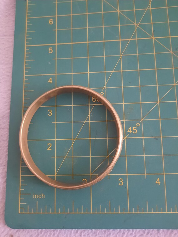 Ethnic Patterned Copper Bracelet Handcrafted Engr… - image 8