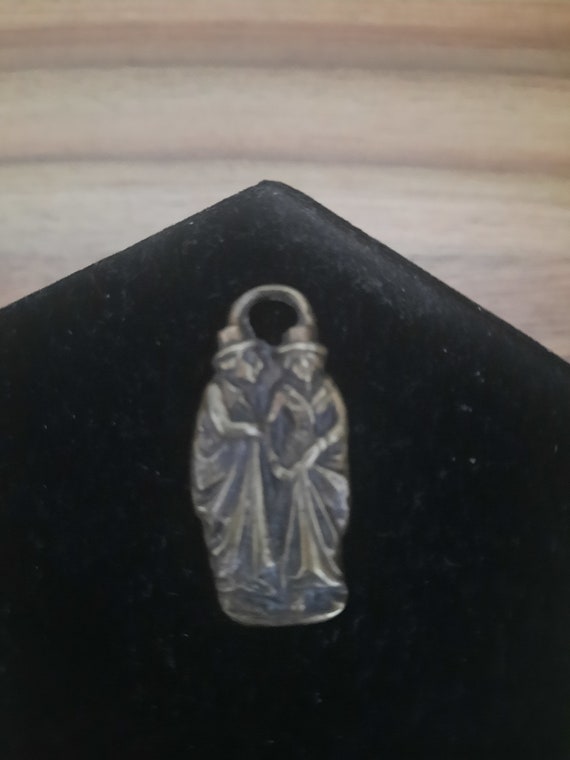 Vintage Victorian Couple Fob Fashion Best Gift - image 3