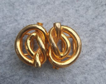 Signed Mimi Di Niscemi Elaborate Gold Plated Belt Buckle  display picture 2