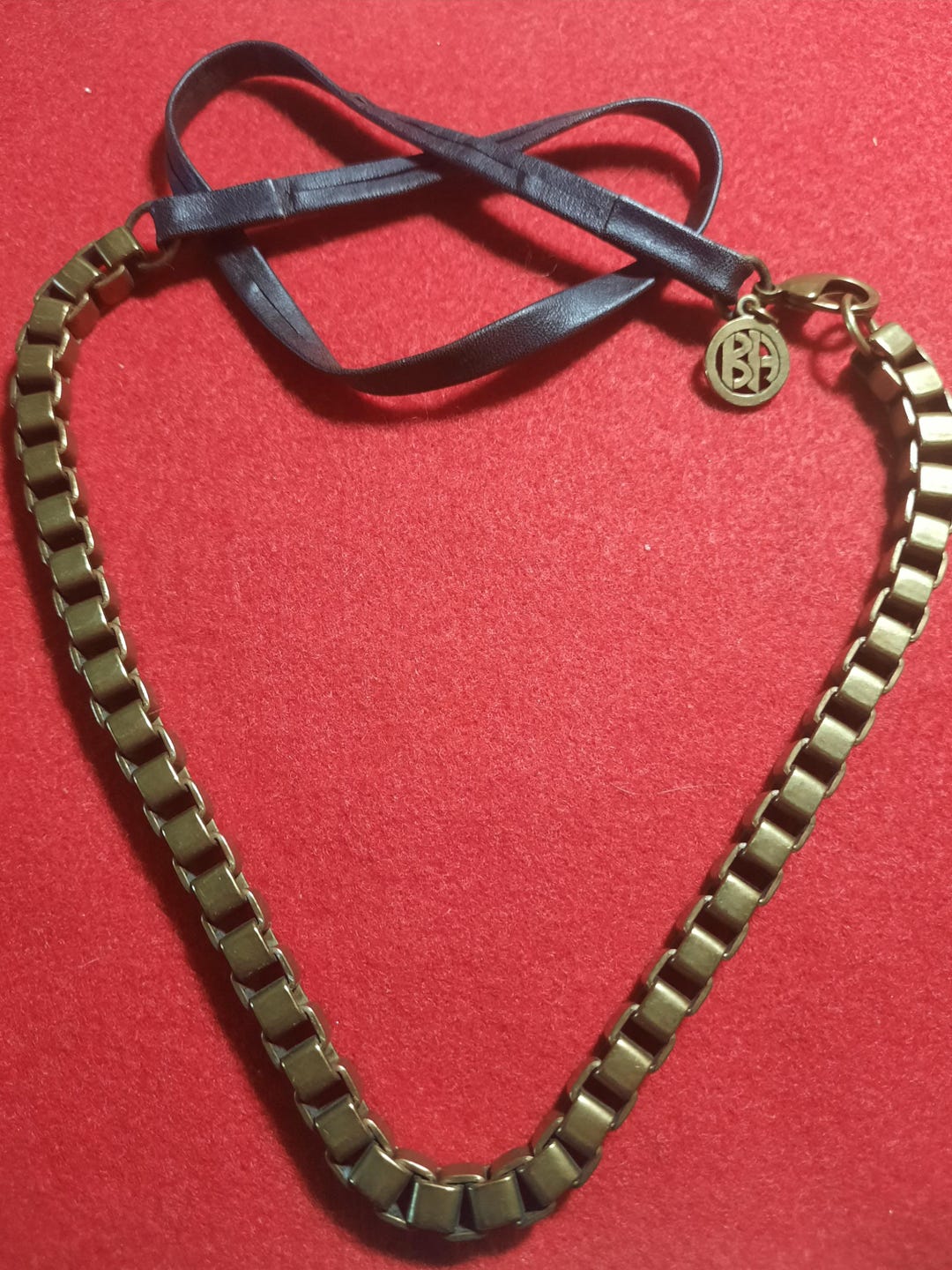 BEN-AMUN Vintage Square-link Chain Necklace - Etsy