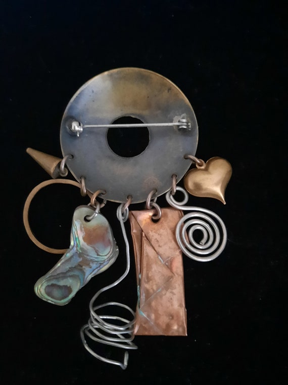 Vintage Dramatic Unique Exquisite Large Dandle Br… - image 2