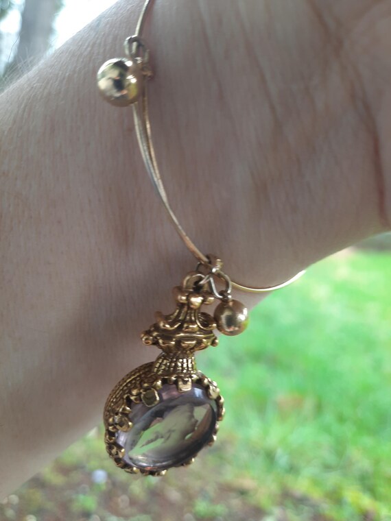 PURPLE CARVED CRYSTAL Bracelet - image 2
