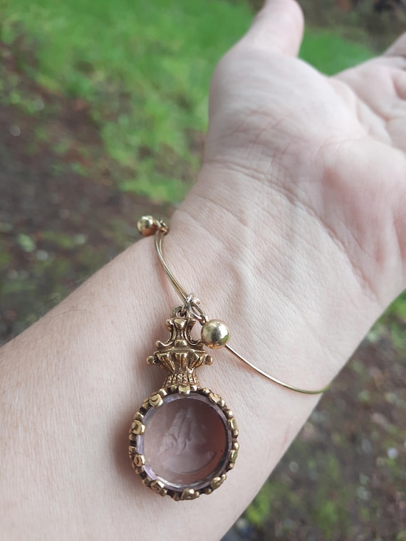PURPLE CARVED CRYSTAL Bracelet - image 4