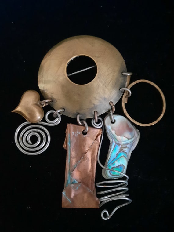 Vintage Dramatic Unique Exquisite Large Dandle Br… - image 1