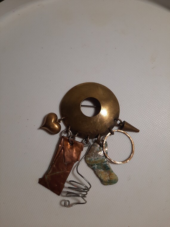 Vintage Dramatic Unique Exquisite Large Dandle Br… - image 4