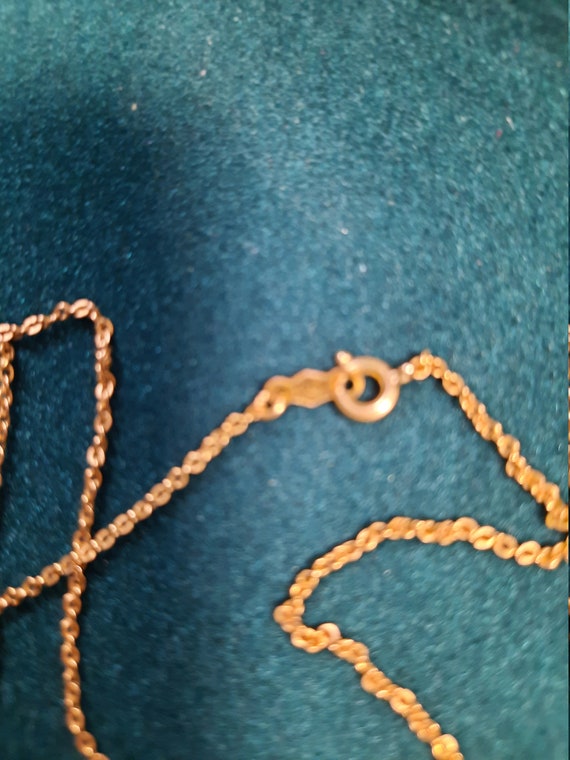 Necklace made of jadeite gold 12k pendant. - image 5