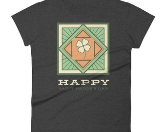 Camisa de día de San Patricio para mujeres, diseño de trébol, diseño patriótico, camisa de día de St Paddys, camisa de día de St Pattys