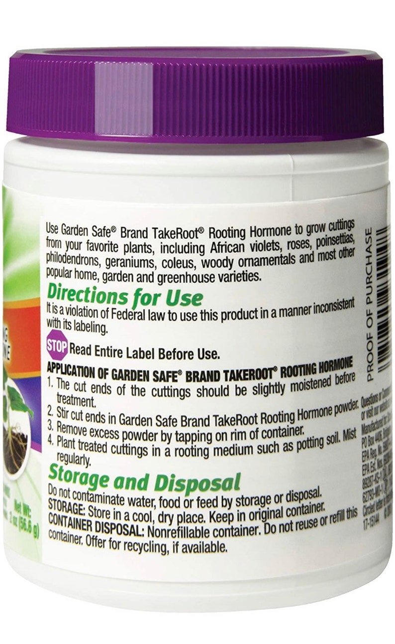 Rooting hormone; Garden Safe Brand TakeRoot Rooting Hormone 2 Ounces, Helps Grow New Plants From Cuttings image 4
