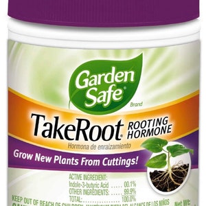 Rooting hormone; Garden Safe Brand TakeRoot Rooting Hormone 2 Ounces, Helps Grow New Plants From Cuttings