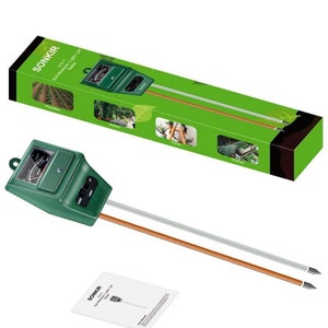 Bodem pH Meter, MS02 3-in-1 Bodemvocht / Licht / pH Tester Tuingereedschap Kits voor plantenverzorging, Ideaal voor tuin, gazon, boerderij, binnen en buiten