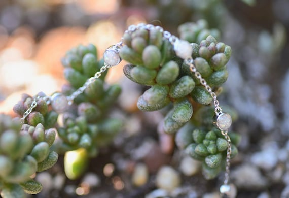 Sterling silver pet cremains memorial keepsake BRACELET, ashes bracelet, CREMAINS jewelry, 6x8mm oval stone, 6" chain with 1.5" extension