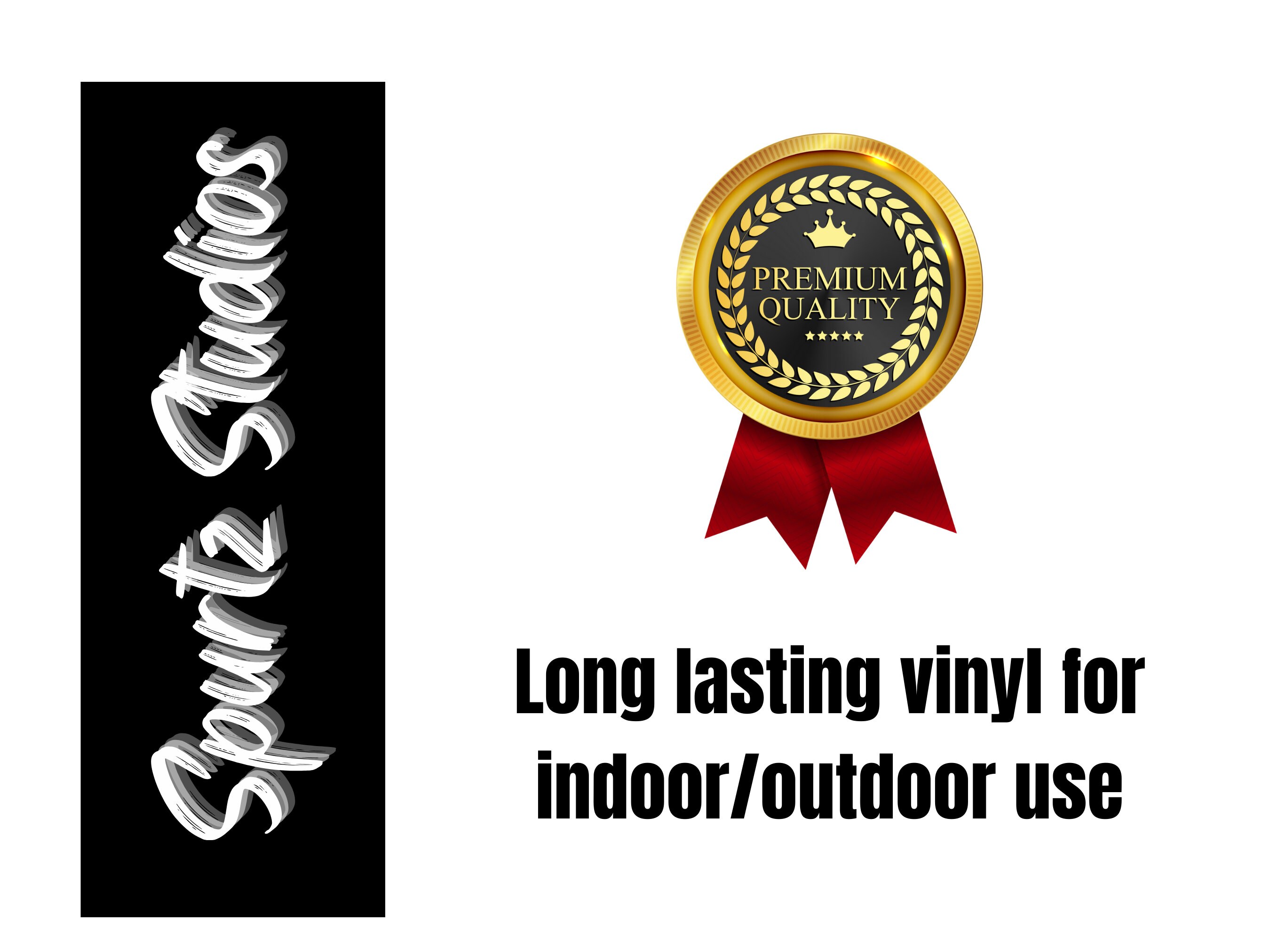 Die Cut Vinyl Number Outline Decals. These Decals Can Be Used on
